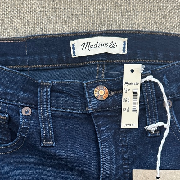 Madewell High-Rise Skinny Jeans - Dark Blue - Picture 4 of 6